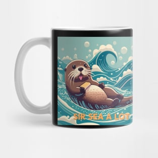 sir sea a lot - cute seaotter Mug